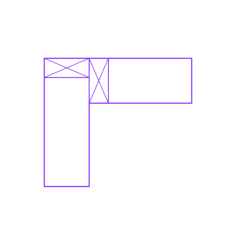 Buildings Wood Walls Corner Outside 2 Stud Craft Design Svg File, Free Vectors File